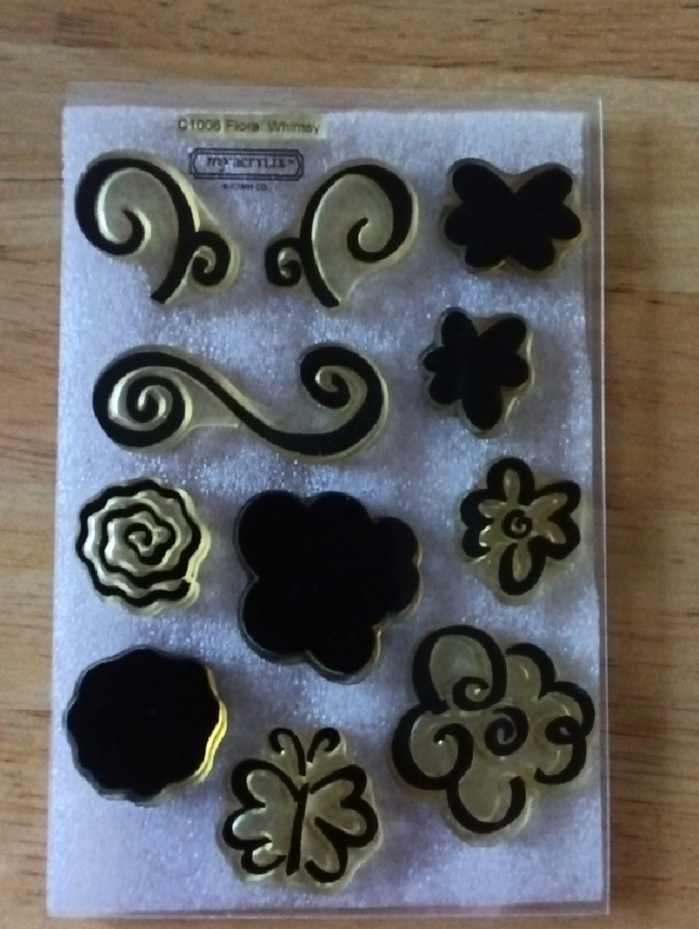 Close to My Heart Acrylic Stamp Set C1006 Floral Whimsy